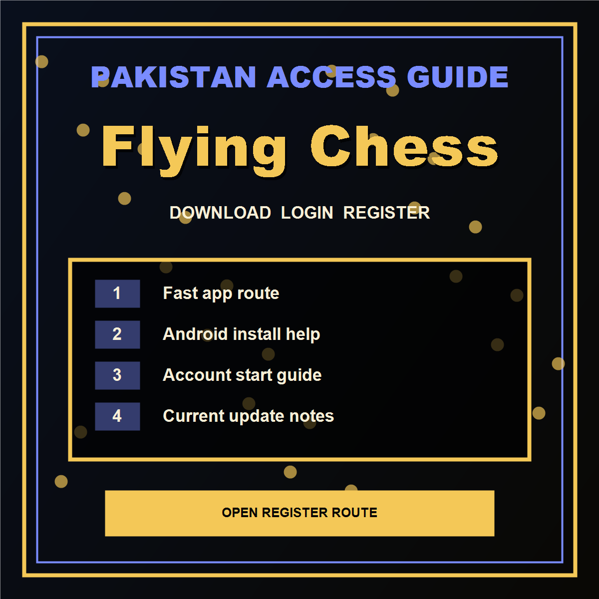 Flying Chess Pakistan route visual